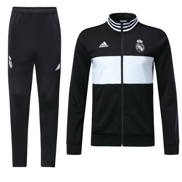 Chandal Niños Real Madrid 2018-19 Negro Blanco